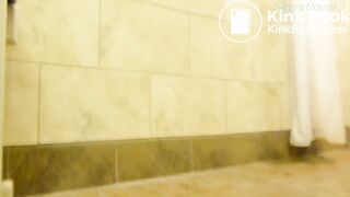 Girl poops in the gym sink