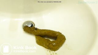 Girl poops in the gym sink