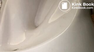 Pooping toilet Girl YT 5, Short but very urgent poo