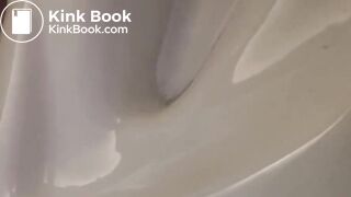 Pooping toilet girl YT 1, Hefty morning poo plops