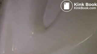 Pooping toilet girl YT 1, Hefty morning poo plops