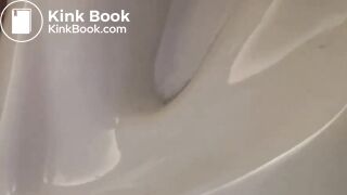 Pooping toilet girl YT 1, Hefty morning poo plops