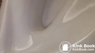 Pooping toilet girl YT 1, Hefty morning poo plops