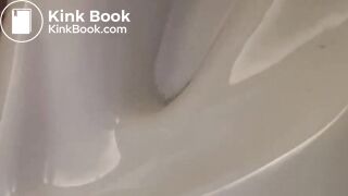 Pooping toilet girl YT 1, Hefty morning poo plops