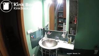 Woman pooping in Toilet 202
