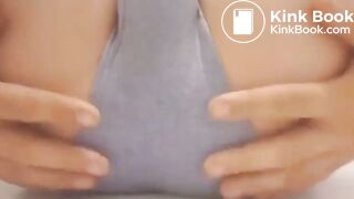 Beautiful korean schoolgirl pooping with her panty