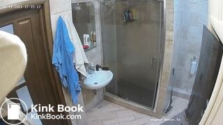 Woman pooping in Toilet 201