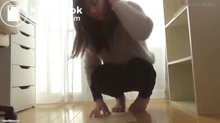 pretty japan girl shit a beautiful turd