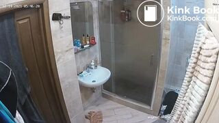 Woman pooping in Toilet 199