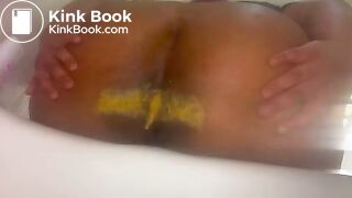 Ebony shitty ass spread
