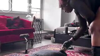 Sexy Ebony Soft Poop on Slave