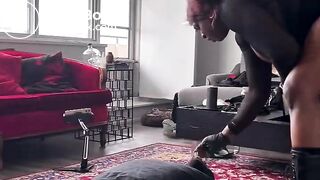 Sexy Ebony Soft Poop on Slave