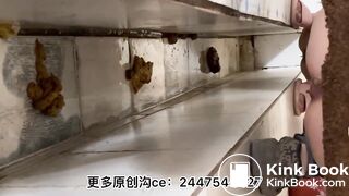 The girl defecated heavily in the toilet 23 - video 2