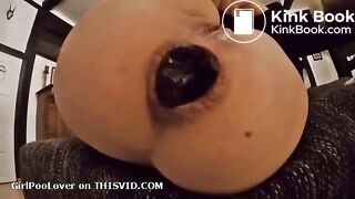 Beautiful Ass Pooping From Chair