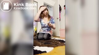 smear scat in room and orgasm