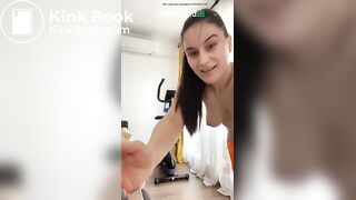 She shits while working out