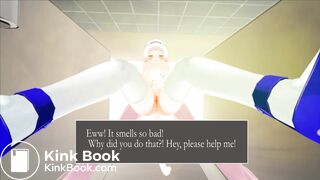 Catgirl shitting on tiny