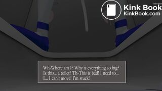 Catgirl shitting on tiny