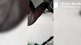 Girl makes yet another big mess in her diaper