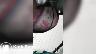 Girl makes yet another big mess in her diaper