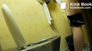 Voyeur Of A Slim Girl Having A Poo Over A Toilet - video 2