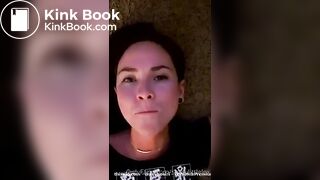 She is enjoying some scat