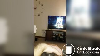 Sluttylittlelex eating from my master's ass