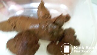 Big ass blonde milf pooping big