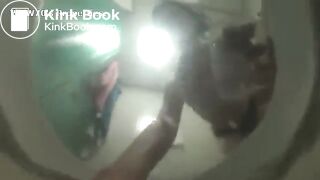 Brazilian woman poop in sink and her toilet