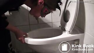 Masked Woman Throws up shit