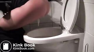 Masked Woman Throws up shit