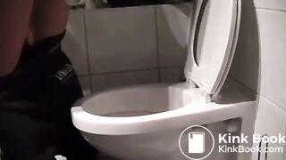 Masked Woman Throws up shit