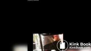 Black girl has to boo boo on the balcony