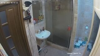 Woman pooping in Toilet 183