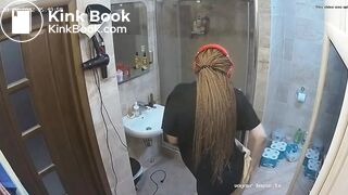 Woman pooping in Toilet 183