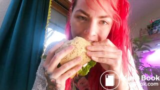 after eating, she had gas and a desire to poop