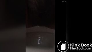 Pooping between legs