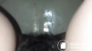 Pooping between legs