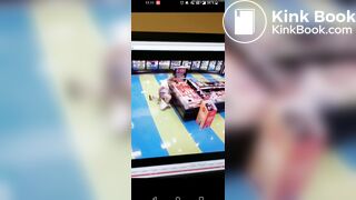 Girl poops herself in a store