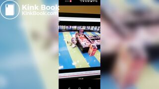 Girl poops herself in a store