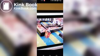 Girl poops herself in a store