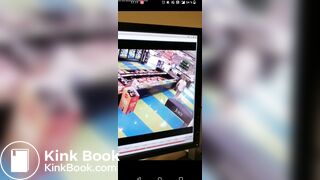 Girl poops herself in a store