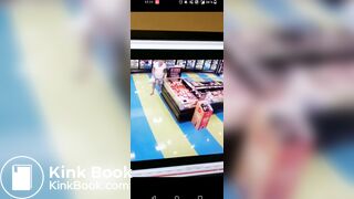 Girl poops herself in a store