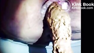 Close up creamy pretty big shit