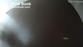 Girl pooping gets voyeured at bottom view