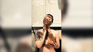 Smear and masturbate