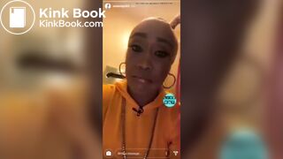 Black girls explodes toilet