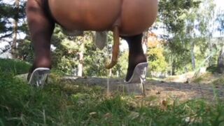 Lady Gets Caught Pooping