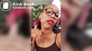 ebony public pants poop and smear