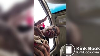 ebony public pants poop and smear